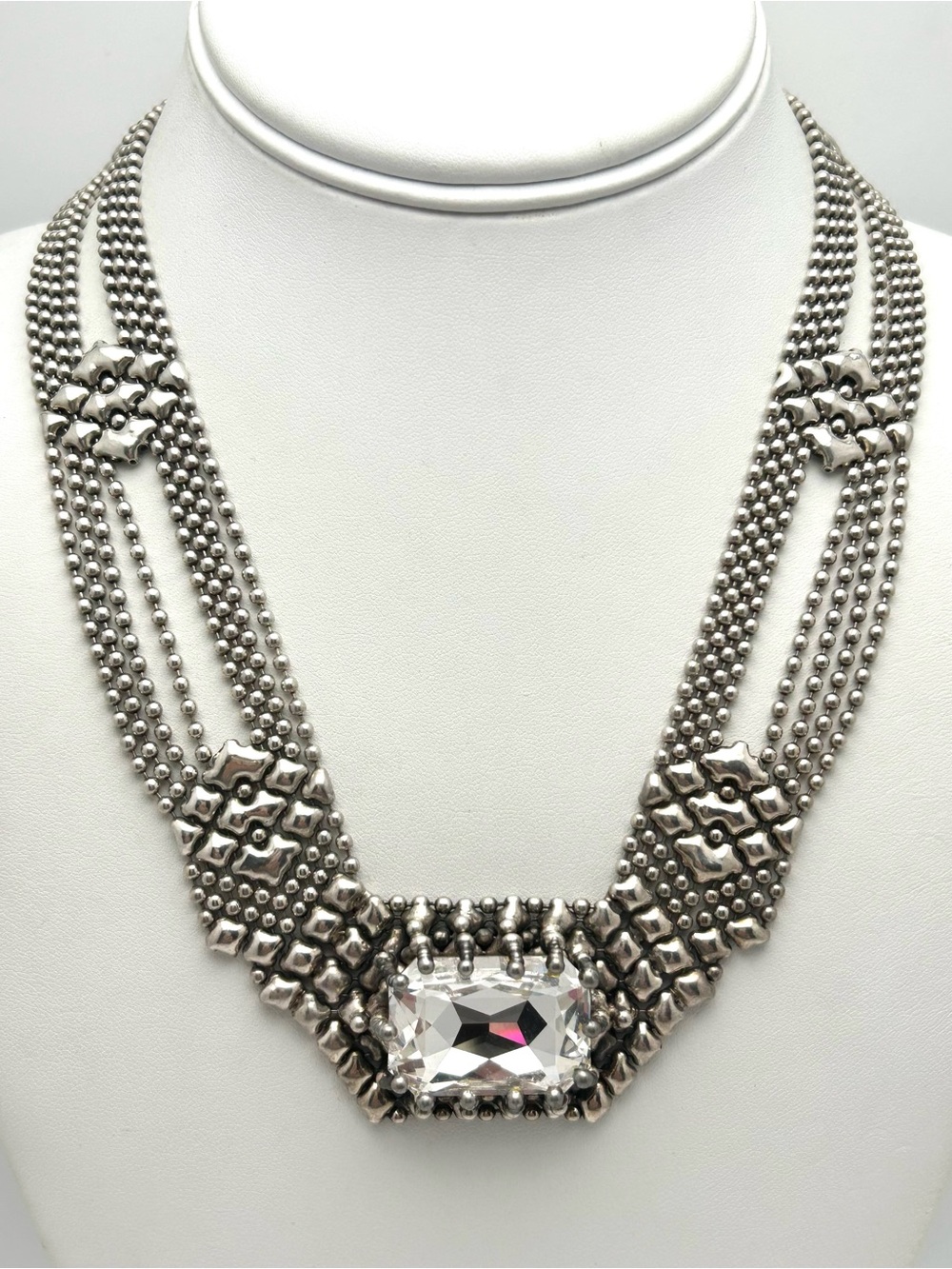Sergio Gutierrez Liquid Metal Crystal Necklace